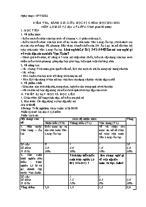 Đề kiểm tra, đánh giá giữa học kì II môn Lịch sử và địa lý Lớp 6 - Năm học 2021-2022